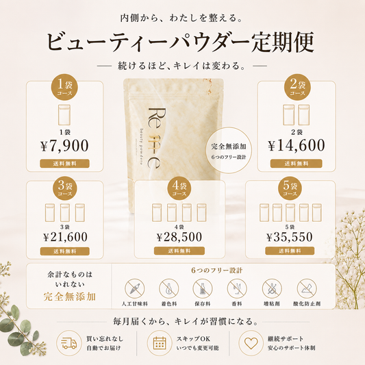 定期コース｜完全無添加ビューティーパウダー